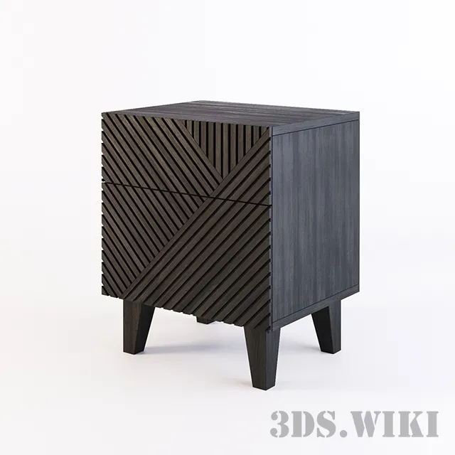 furniture – Bedside table Baden wenge 3ds Max