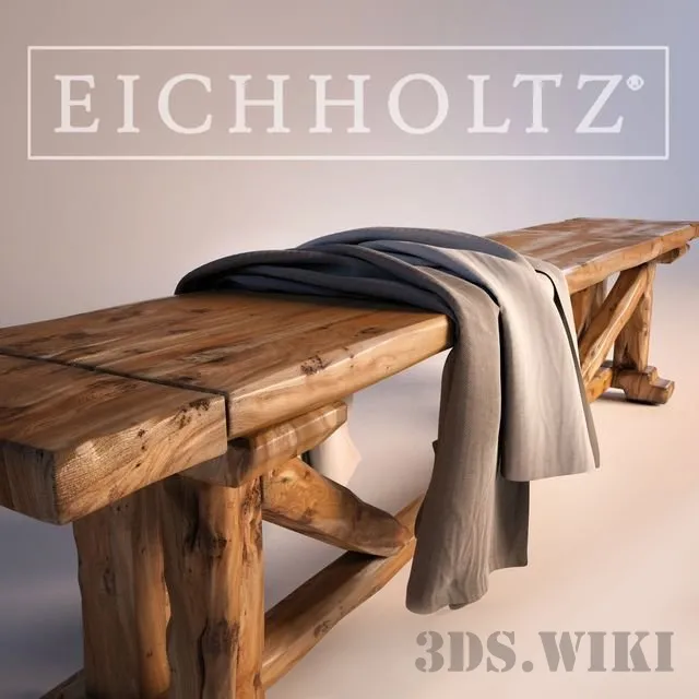 furniture – Bench Particulier by Eichholtz 3ds Max