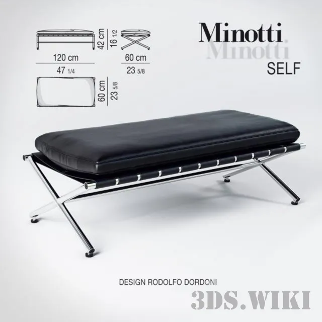 furniture – Bench Self 3ds Max