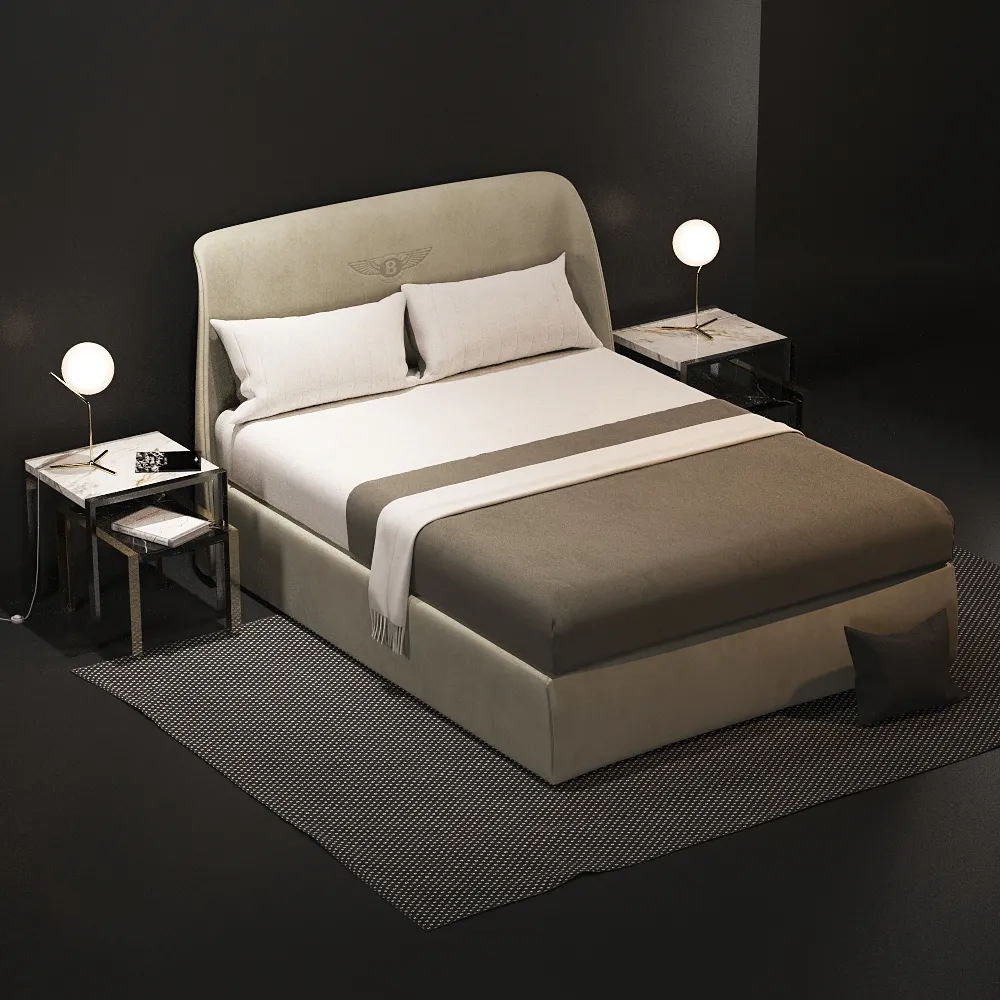 furniture – Bentley Canterbury bed 07 3ds Max