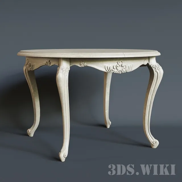 furniture – Berger extendable round table 3ds Max