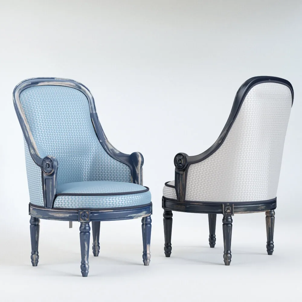 furniture – Bergere armchair provence 3ds Max
