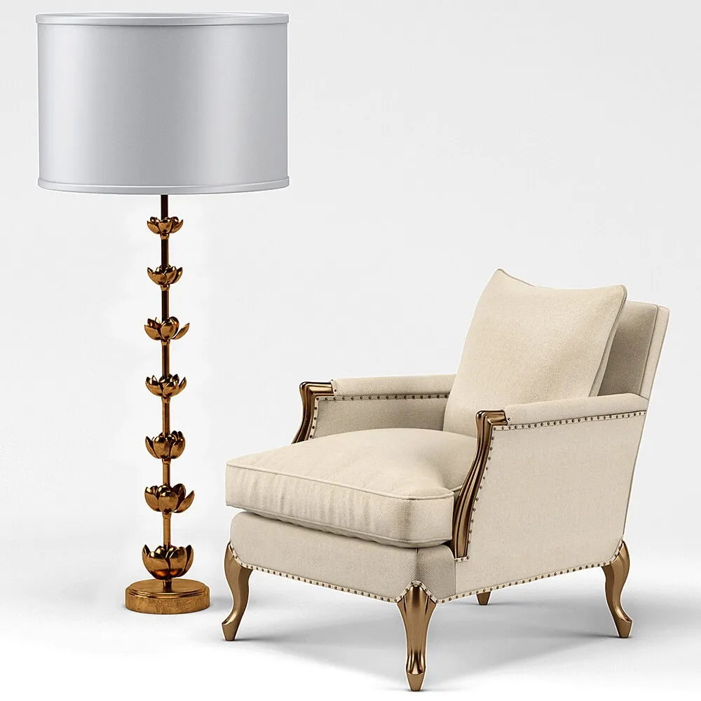 furniture – Bernice Chair Amalie Regency Lamp 3ds Max
