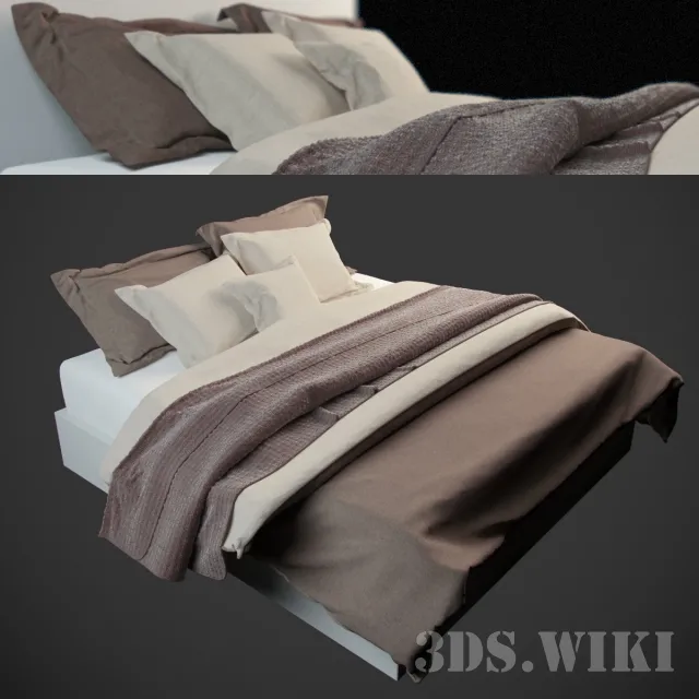 furniture – Birch bed 3ds Max