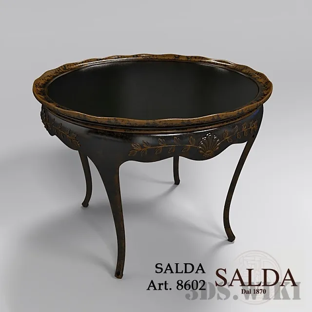 furniture – Black coffee table Salda Arredamenti Sr 8602 3ds Max