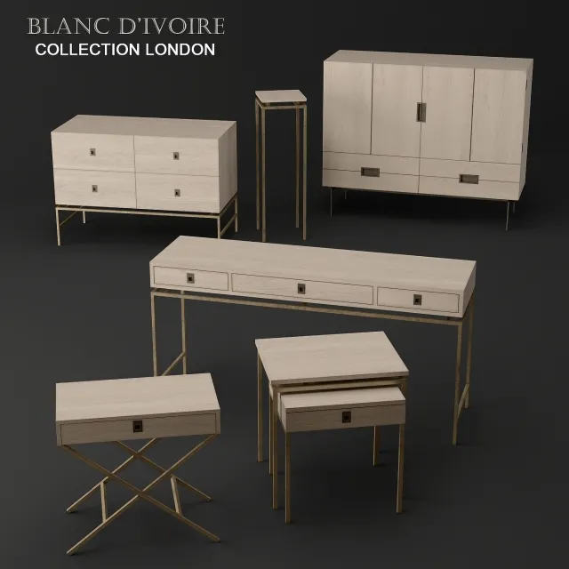 furniture – Blanc d’ivoire – LONDON collection 3ds Max