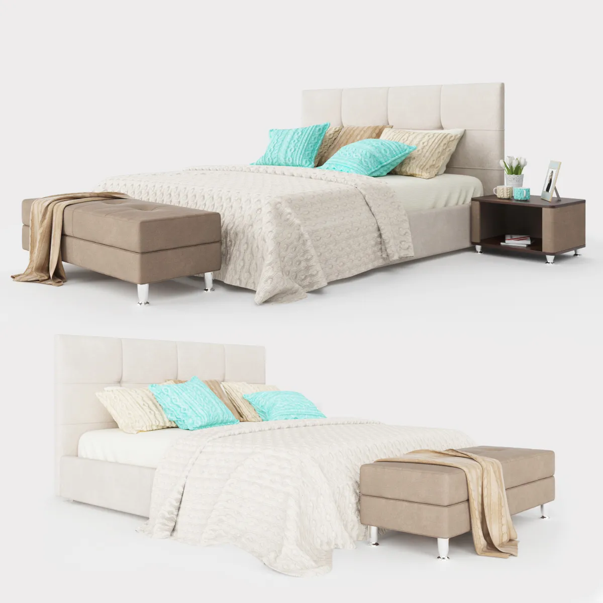 furniture – Blest bed Michel 45 3ds Max