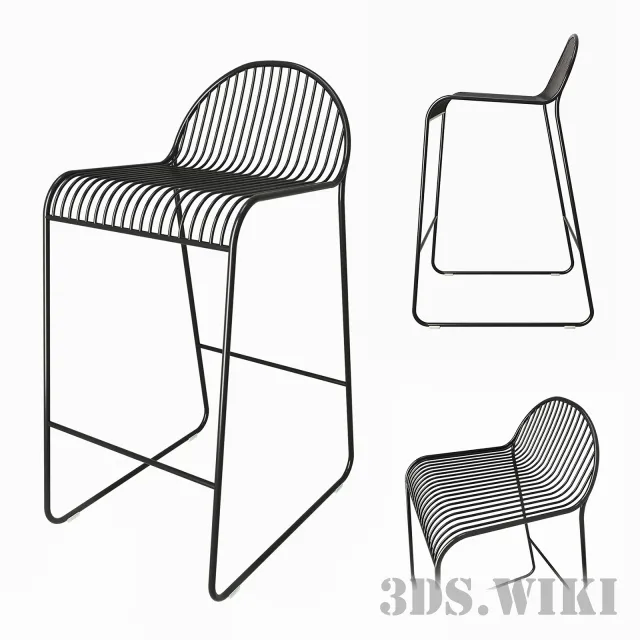 furniture – Bloomingville Friend Metal Bar Chair 3ds Max