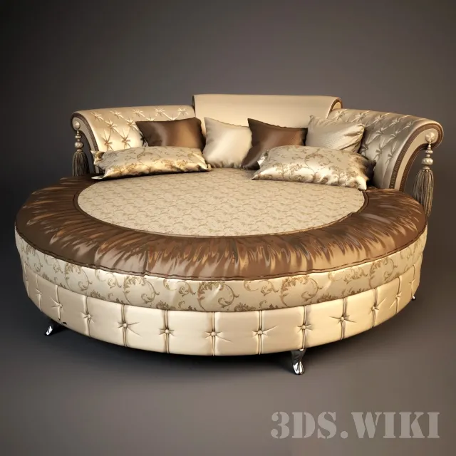 furniture – Bm style Queen bed 3ds Max