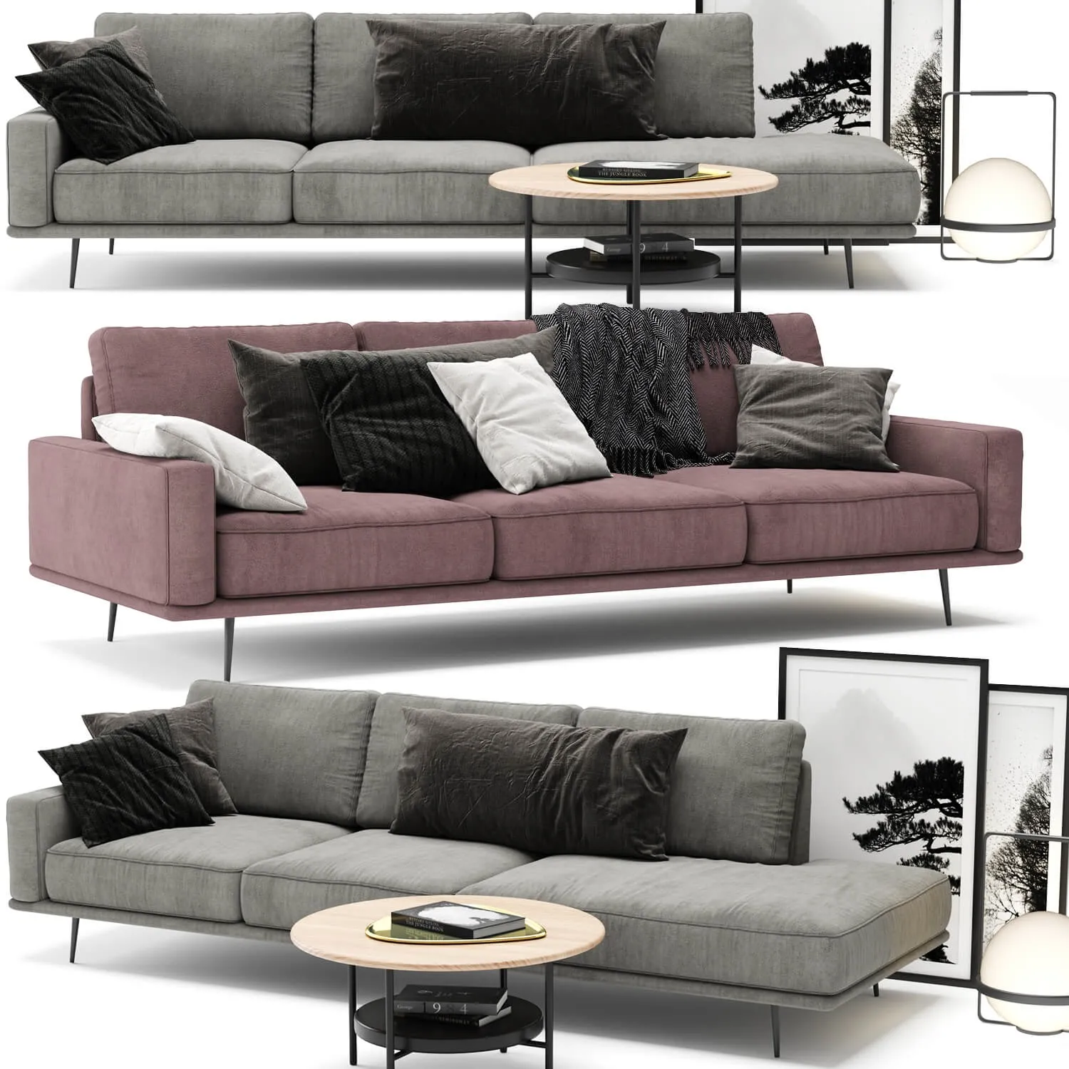 furniture – BoConcept Carlton sofa A 3ds Max