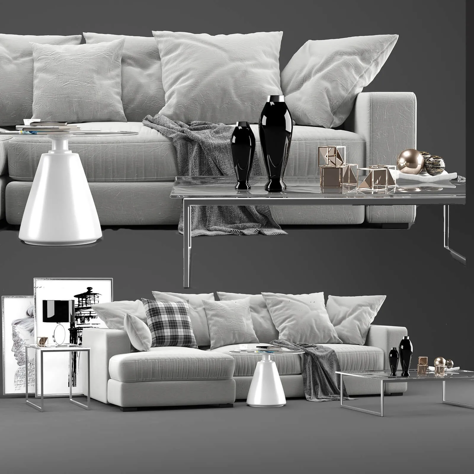furniture – Boconcept Cenova sofa 7 3ds Max