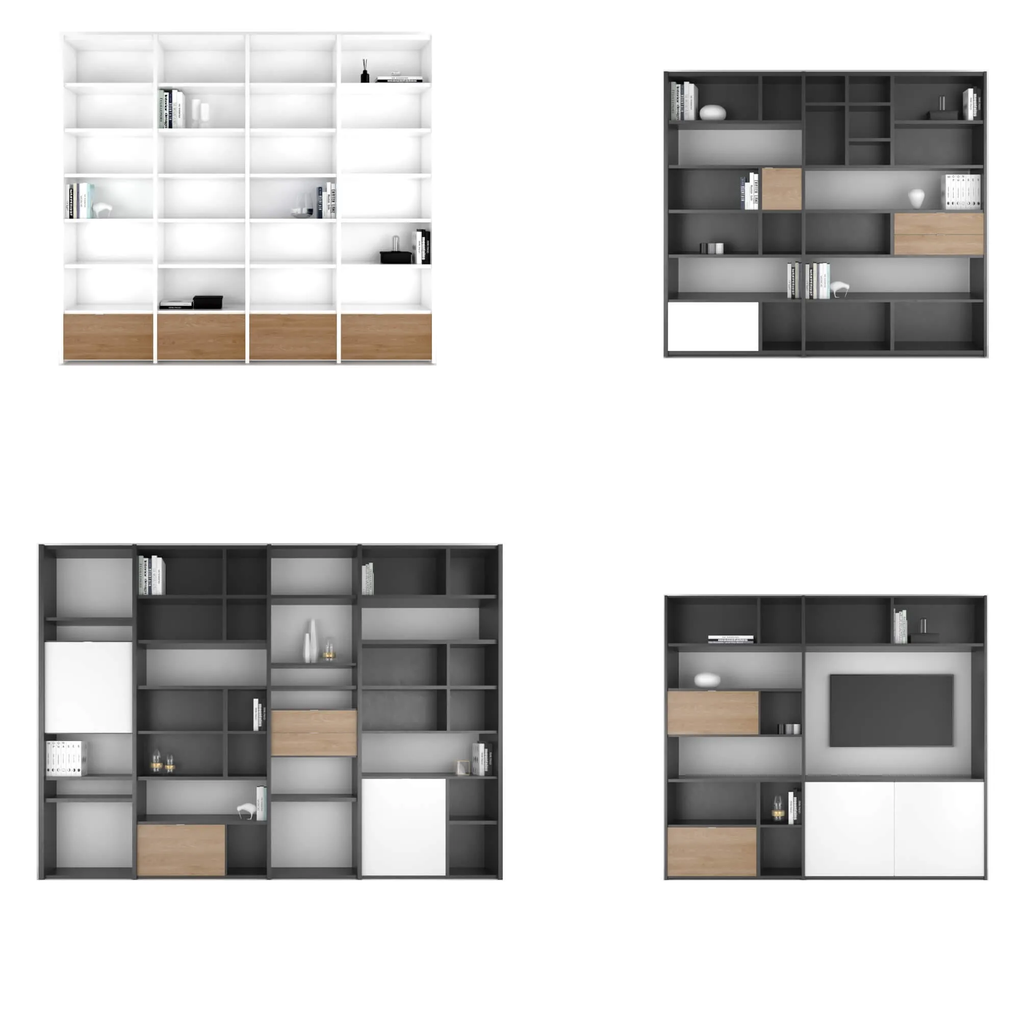 furniture – BoConcept Copenhagen wall system set 1 3ds Max
