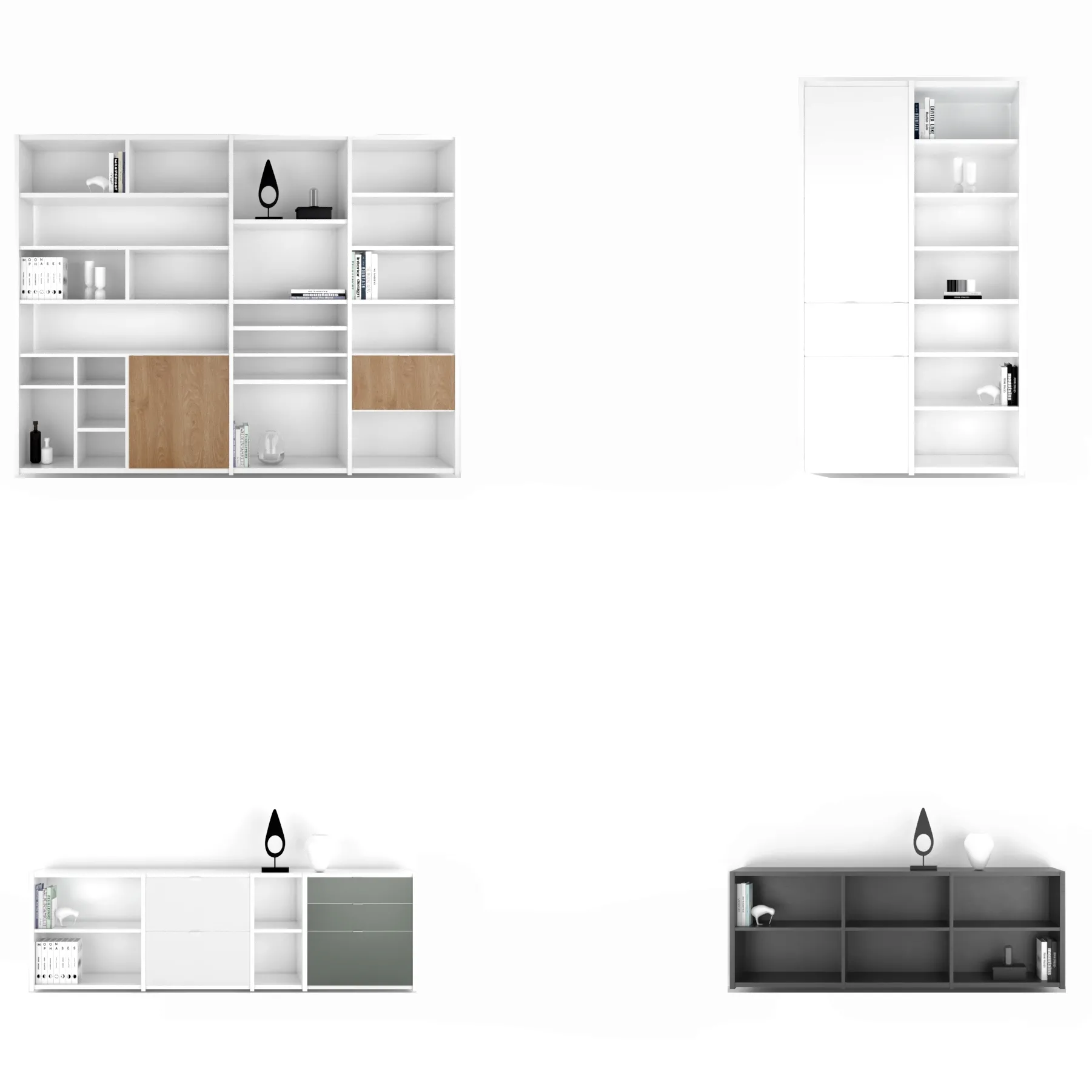 furniture – BoConcept Copenhagen wall system set 7 3ds Max