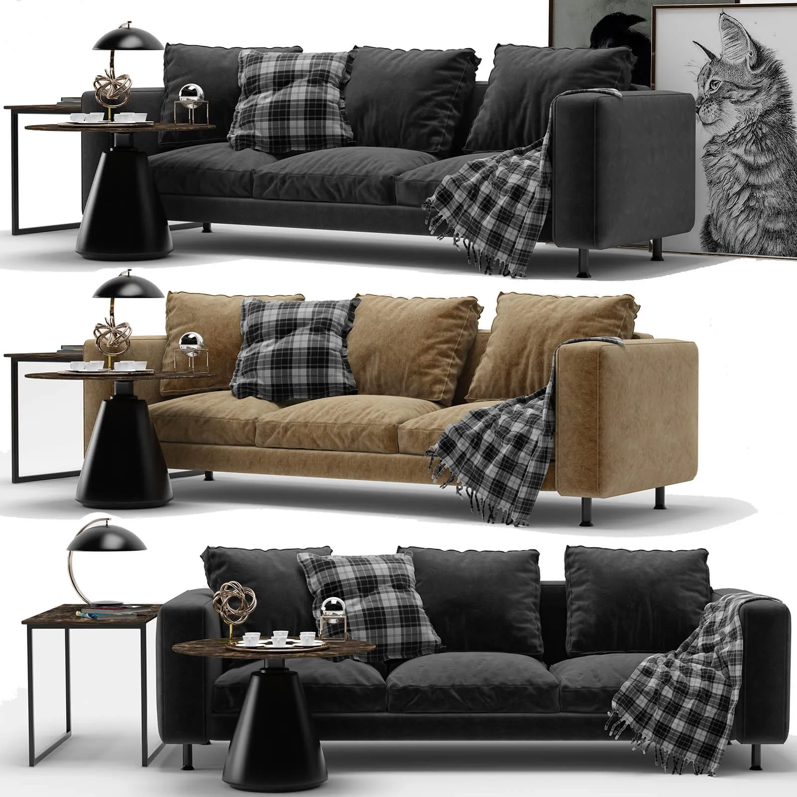 furniture – BoConcept Indivi Sofa 001 3ds Max