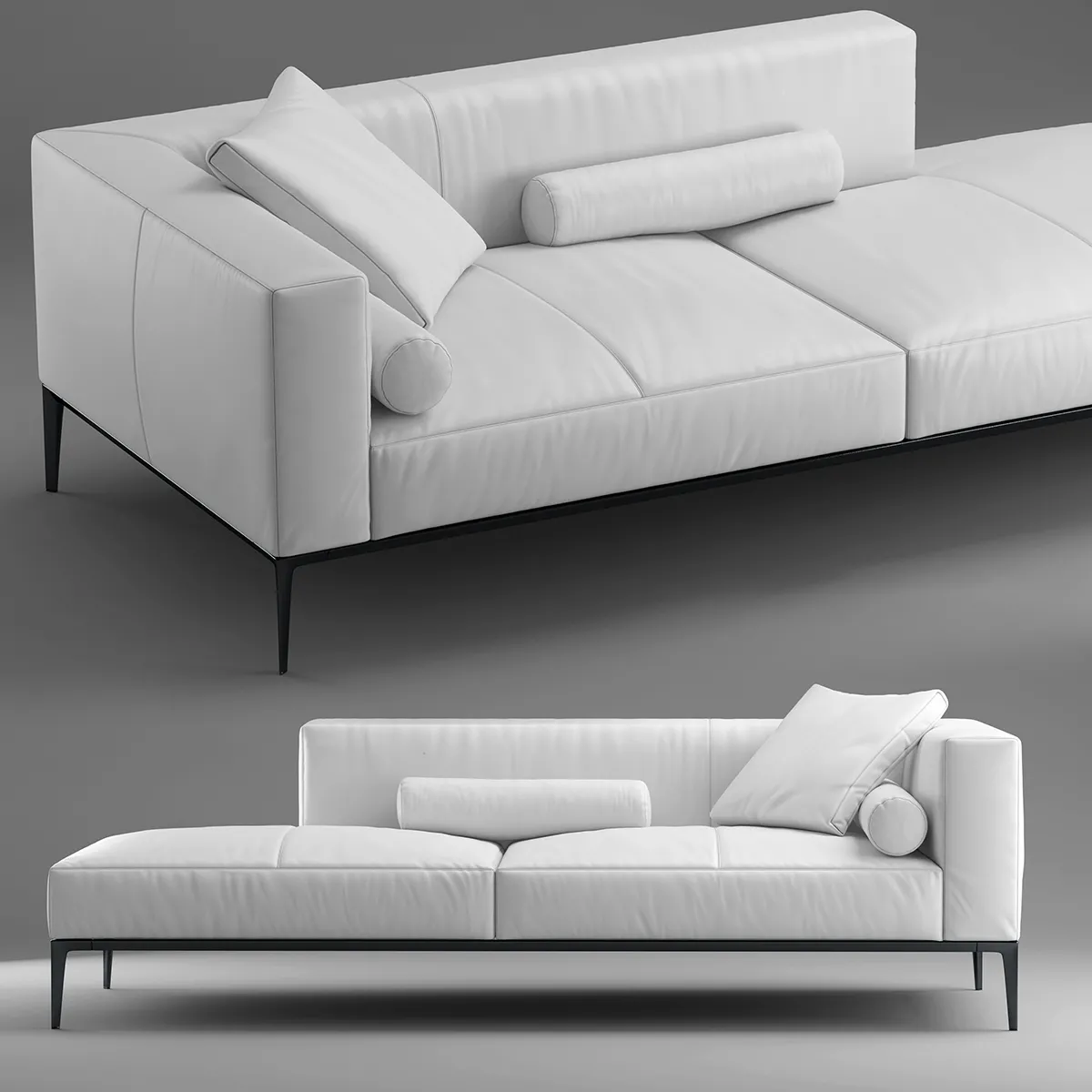 furniture – Bolero Iglo white sofa 02 3ds Max