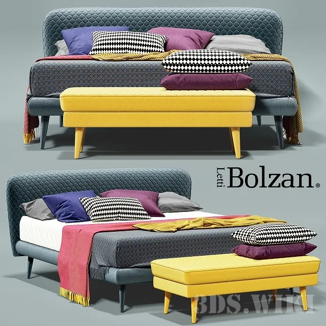 furniture – Bolzan Letti Corolle bed 3ds Max