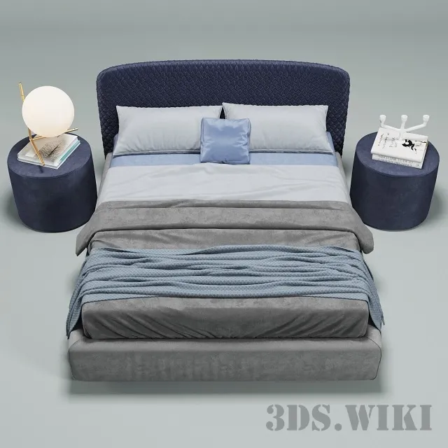 furniture – Bolzan Letti Corolle bed 3ds Max