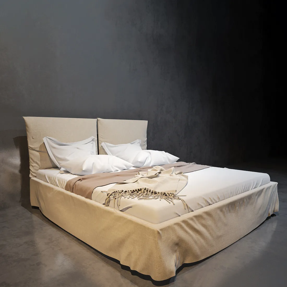 furniture – Bonaldo bed 04 3ds Max