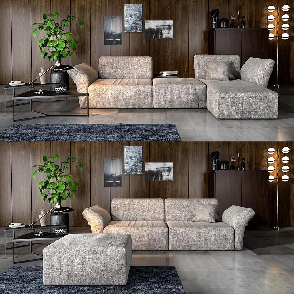furniture – Bonaldo Cortina sofa 3ds Max