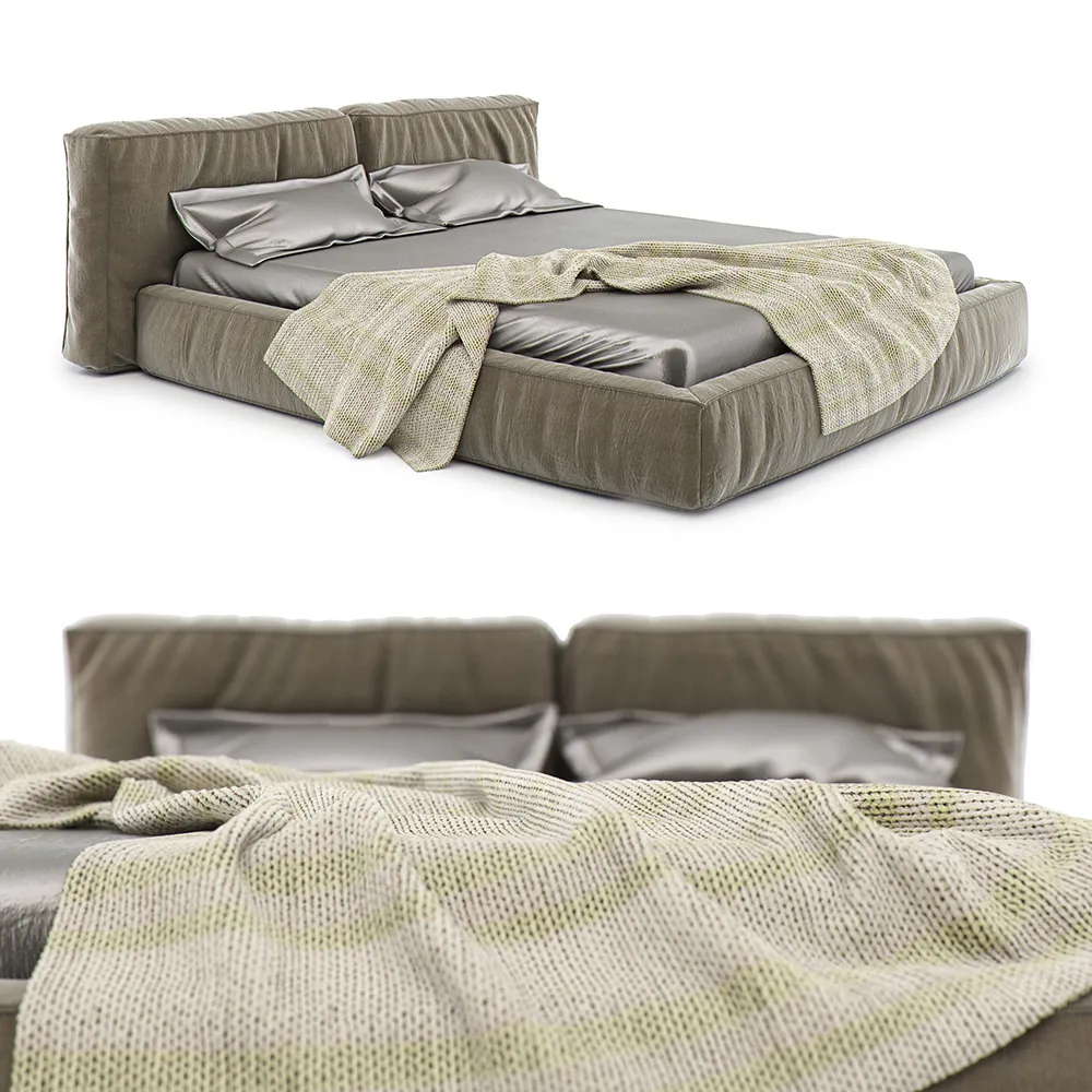 furniture – Bonaldo Fluff bed 07 3ds Max