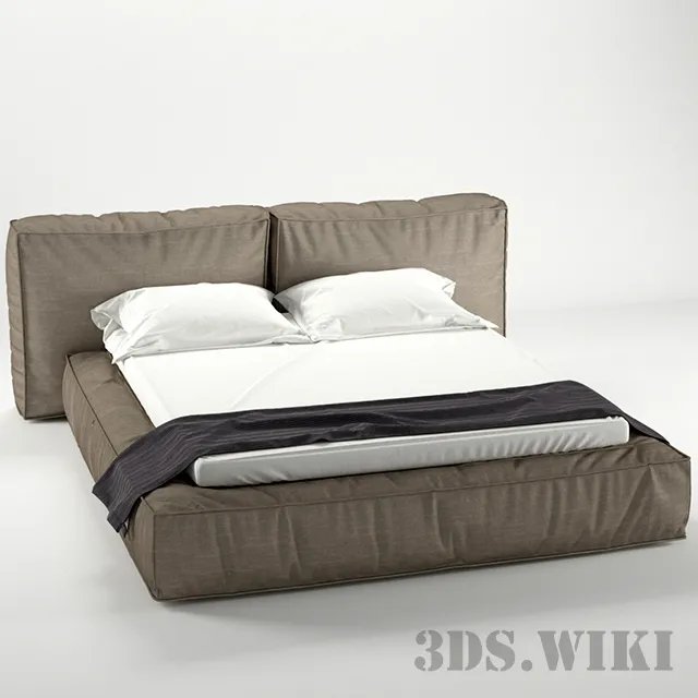furniture – Bonaldo Fluff bed from Italy 3ds Max