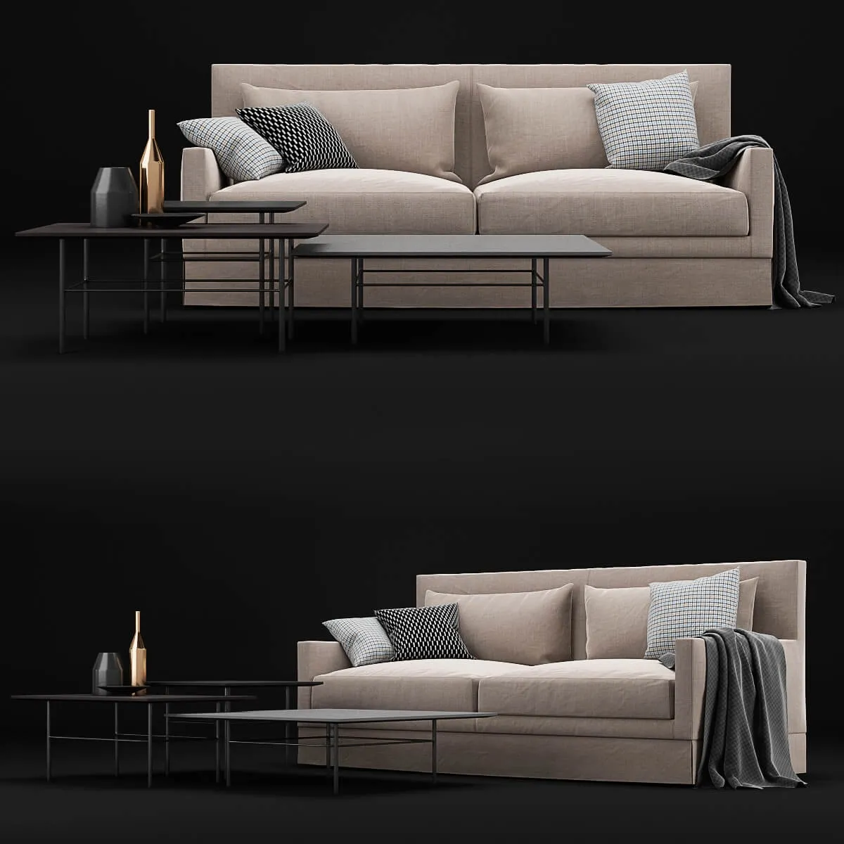 furniture – Bonaldo Paraiso and Bonaldo Fard sofa 3ds Max