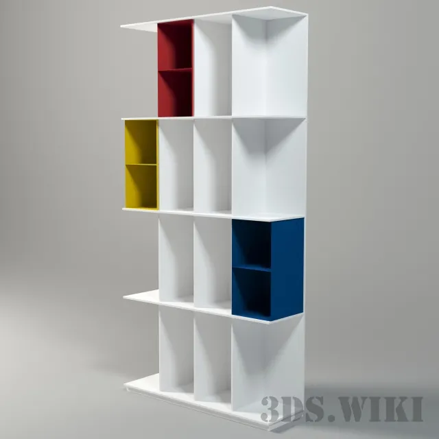furniture – Bookcase Division 3ds Max