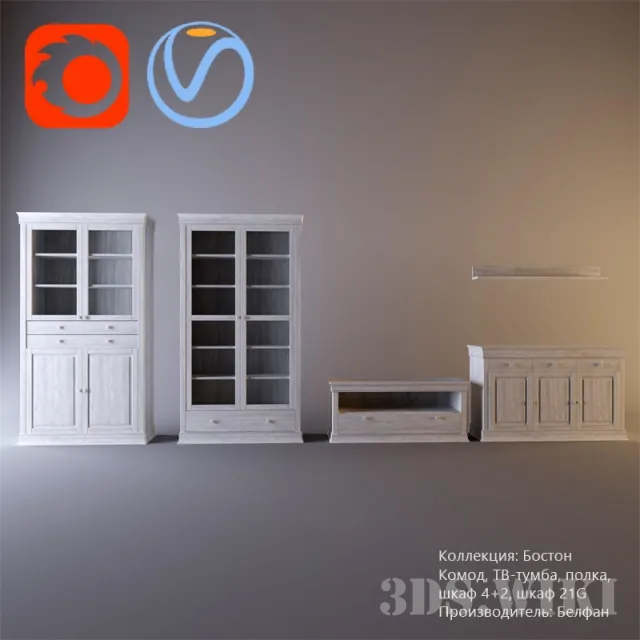 furniture – Boston Furniture Collection Belfan Wardrobe Chests of Drawers 3ds Max