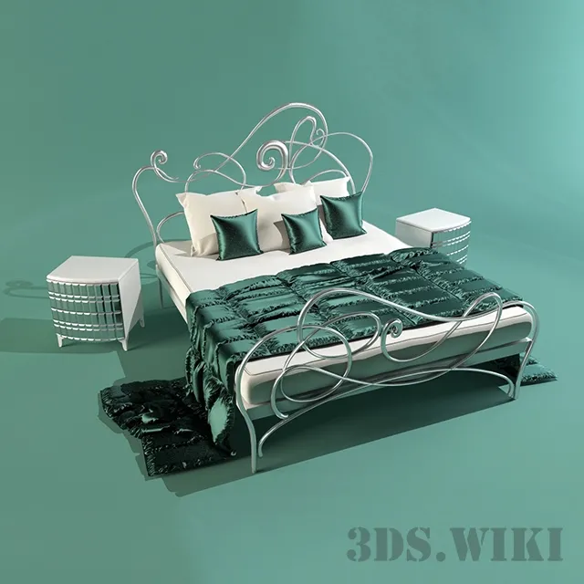 furniture – BOVA Melbourne bed 3ds Max