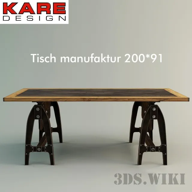 furniture – Braun Holz Esstisch by Kare Design table 3ds Max