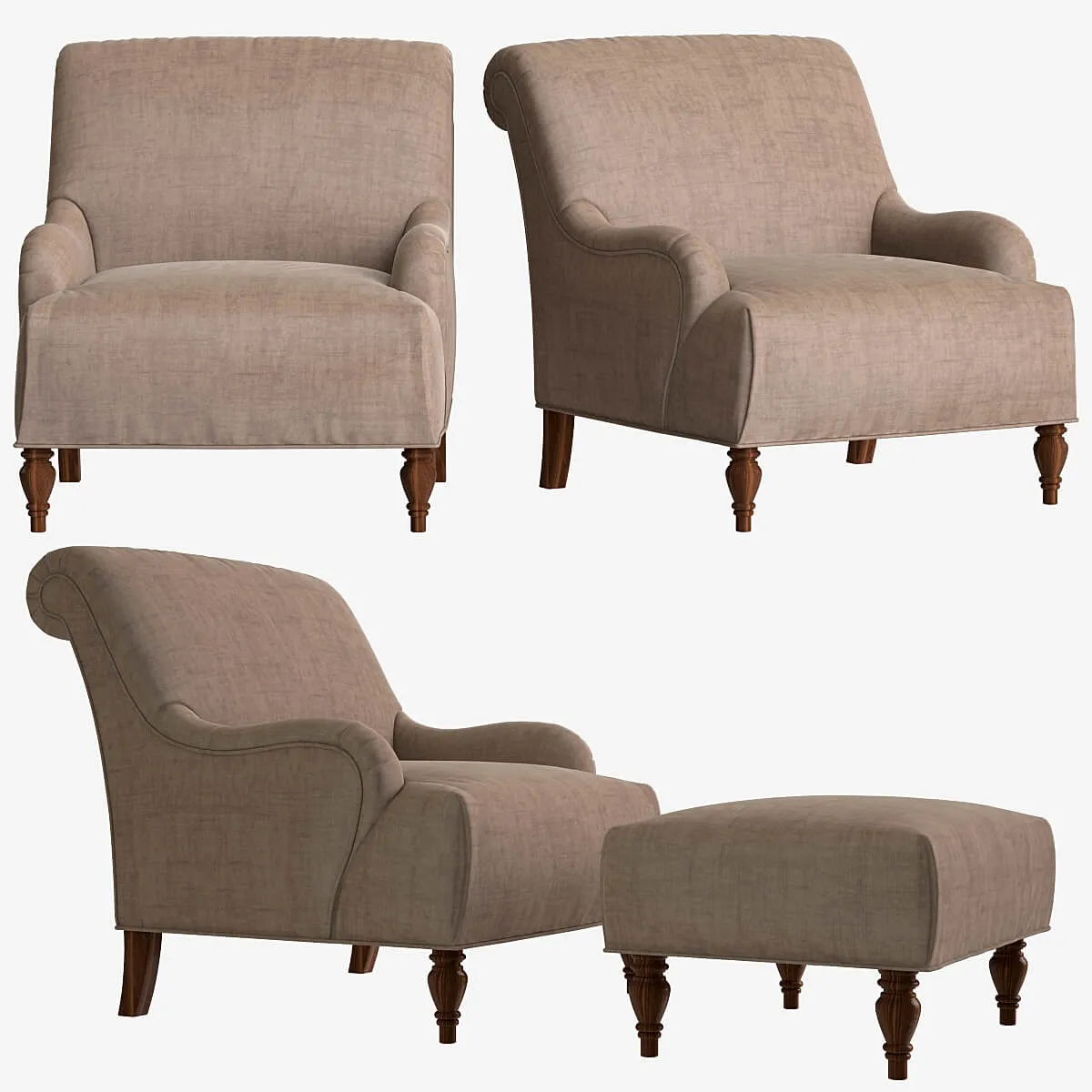 furniture – Broyhill_Isla Chair 3ds Max