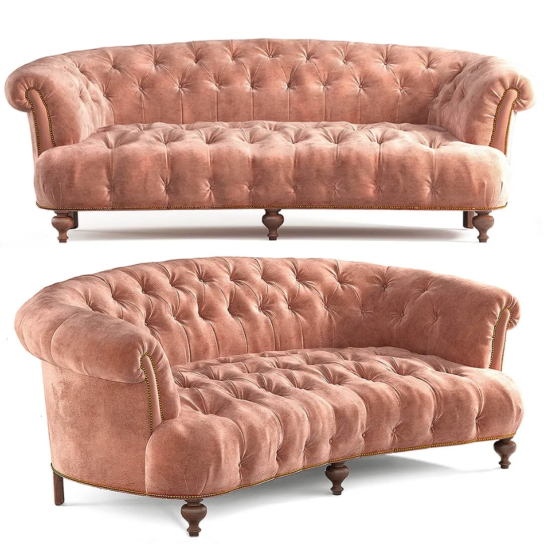 furniture – Brussel Blush sofa 3ds Max