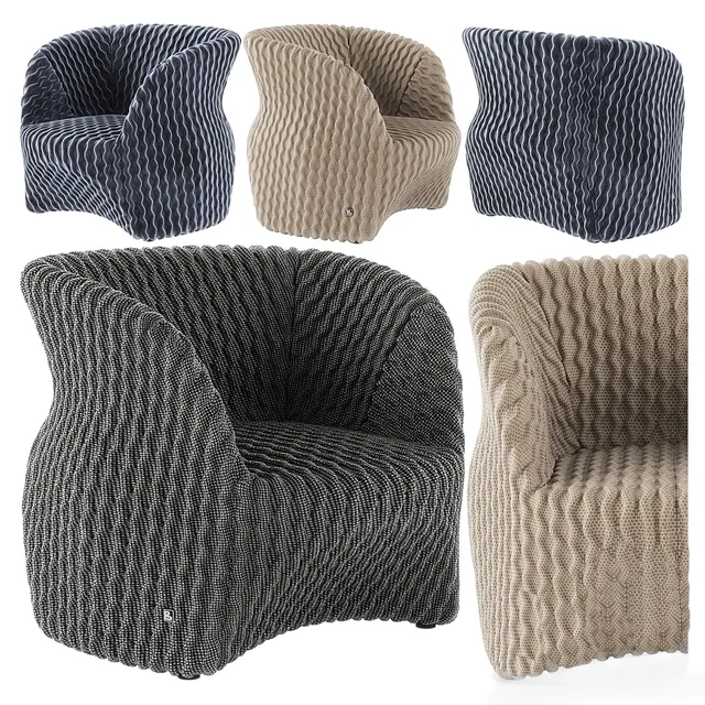 furniture – Busnelli Uma armchairs 02 3ds Max