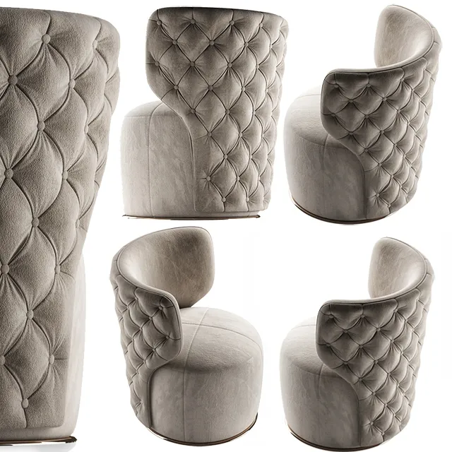 furniture – Buttoned Swivel chair 3ds Max