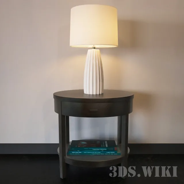 furniture – Cabinet with table lamp Arch Charcoal 3ds Max