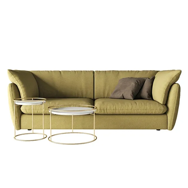 furniture – Calligaris Leaf sofa 3ds Max