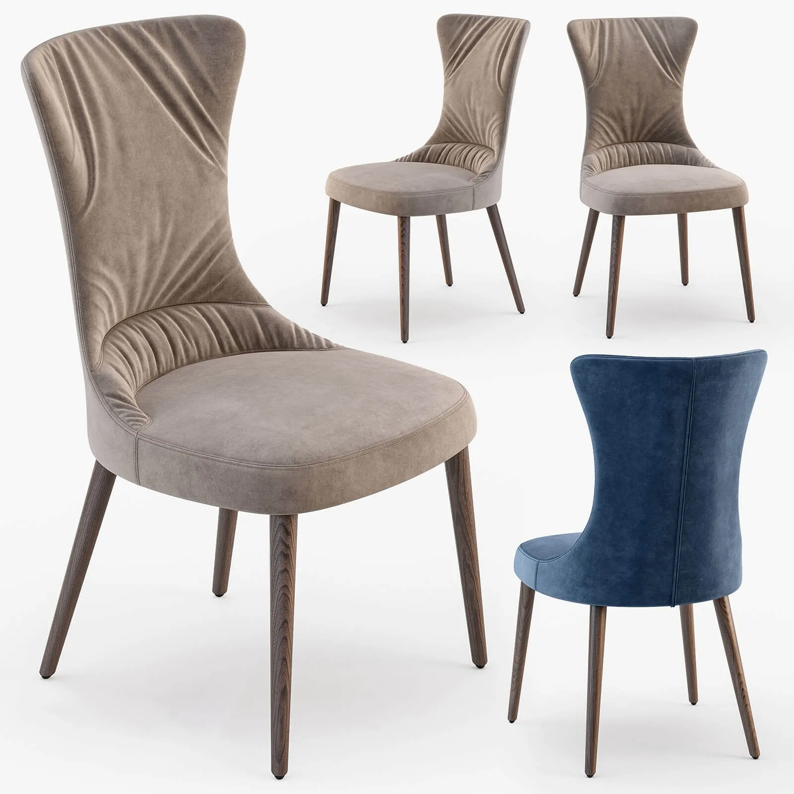 furniture – Calligaris Rosemary chair 3ds Max
