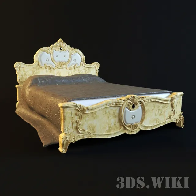furniture – Camelgroup Barocco bed 3ds Max