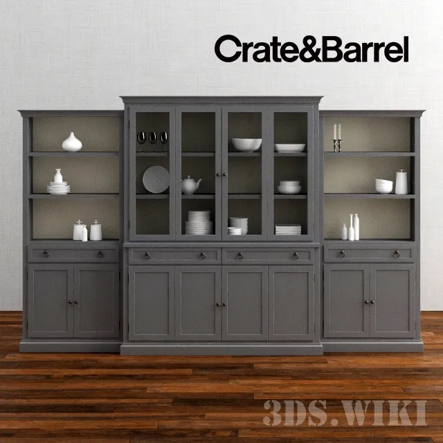 furniture – Cameo Gray Modular Storage Collection 3ds Max
