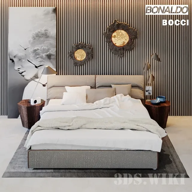 furniture – Campo Bonaldo bed 3ds Max