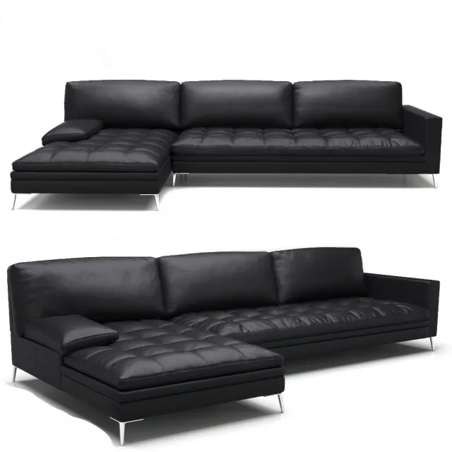 furniture – Canapes Duvivier black sofa 08 3ds Max