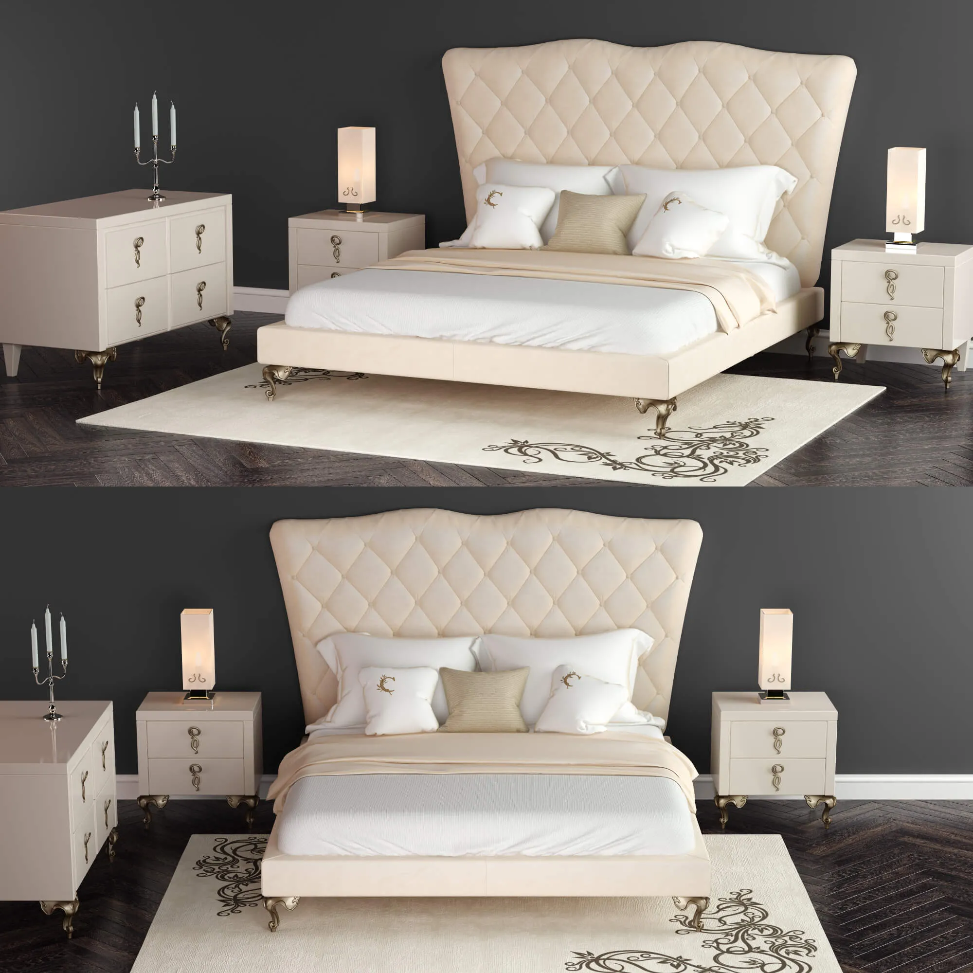 furniture – Cantori bed 010 3ds Max