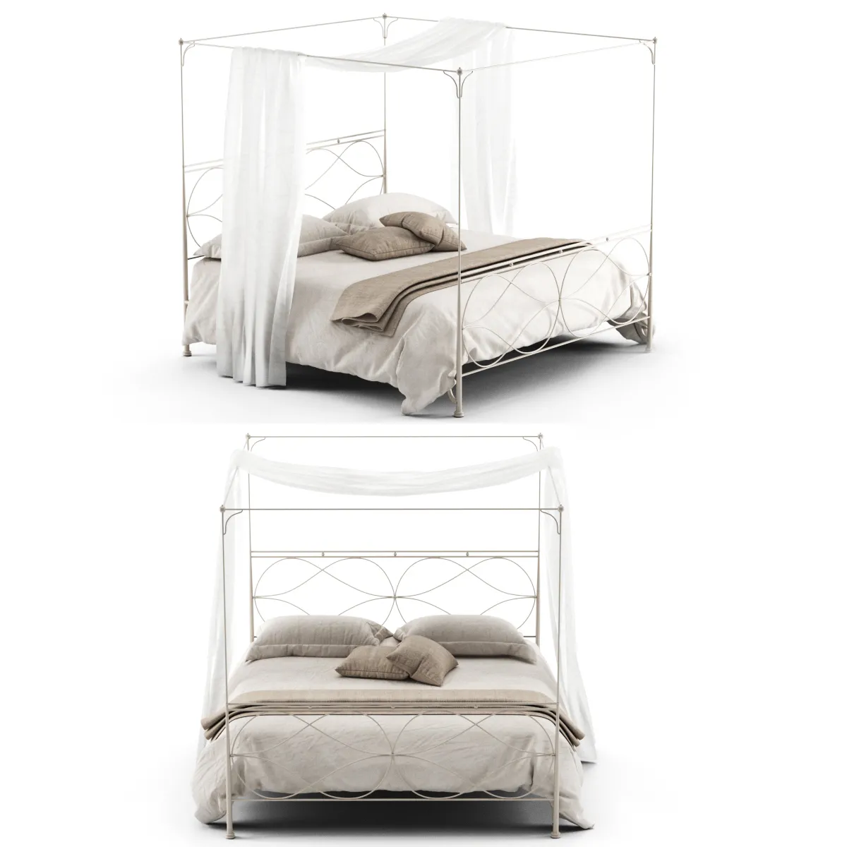 furniture – Cantori Raphael bed 07 3ds Max