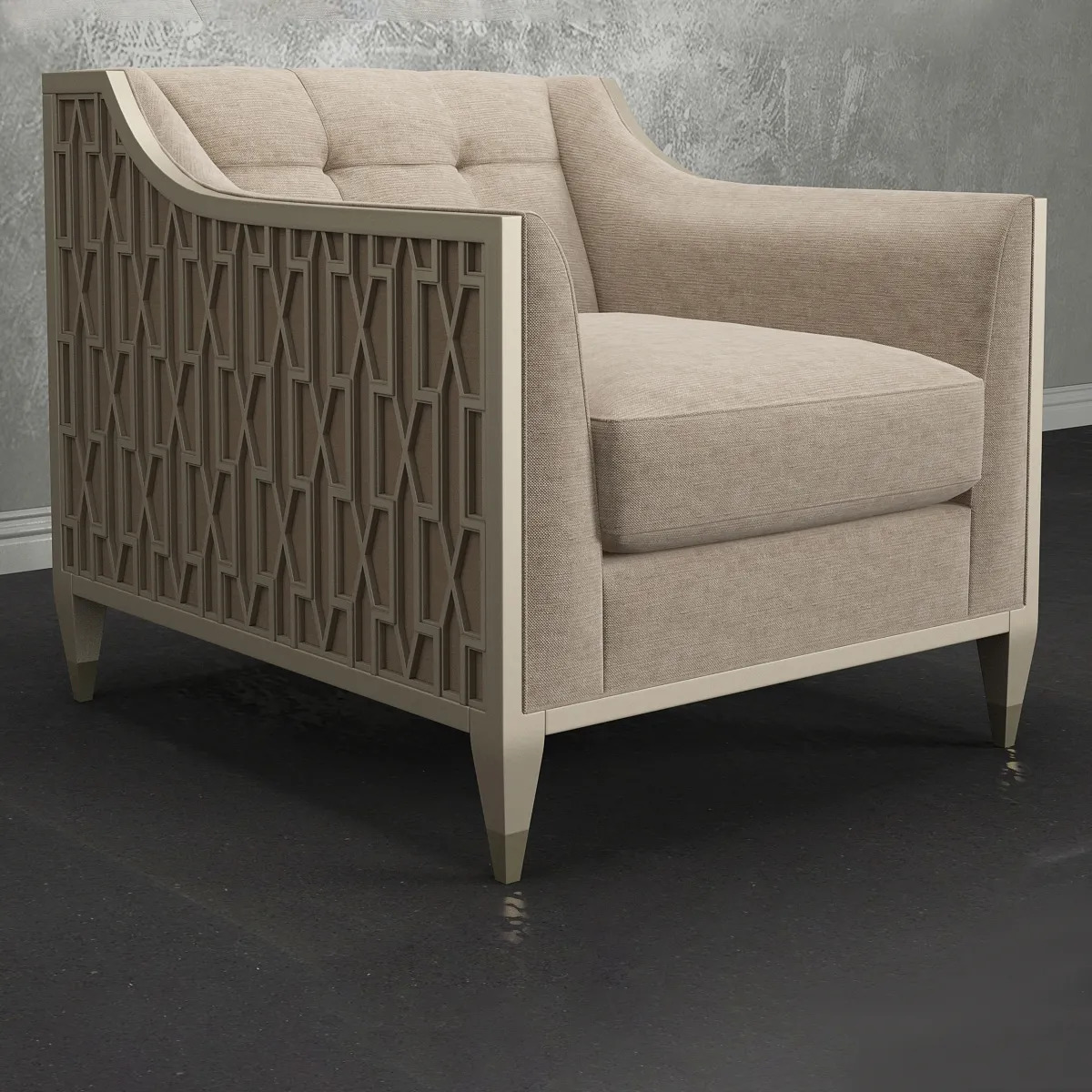 furniture – Caracole  TRA-SIDCHA-009 armchair 3ds Max