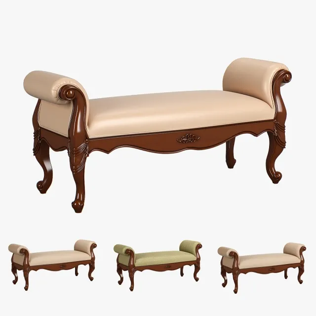 furniture – Carpenter bed bench 1430x518x645 2301 3ds Max