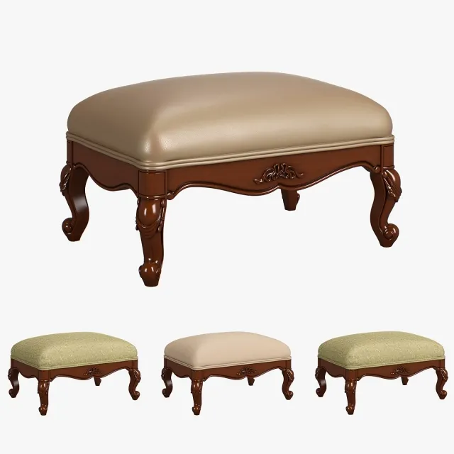 furniture – Carpenter Casual chair foot stool 683x483x305 230 1 3ds Max