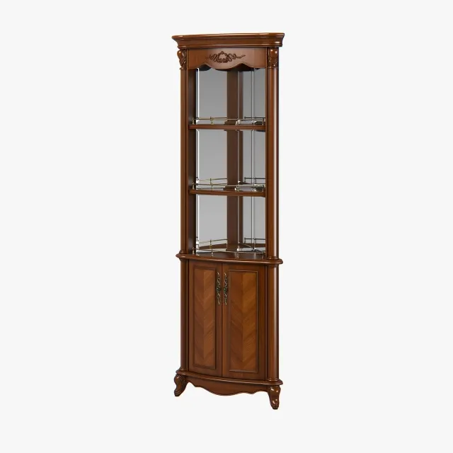 furniture – Carpenter open top high corner cabinet 3ds Max