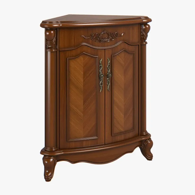 furniture – Carpenter small low corner cabinet 520x520x85 3ds Max