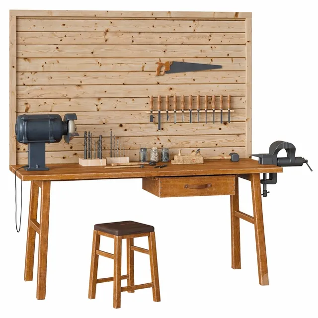 furniture – Carpenter’s workshop 3ds Max