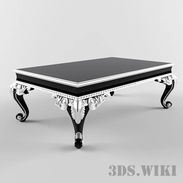furniture – Carved coffee table 3ds Max